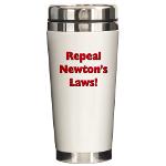 Repeal Newton's Laws Ceramic Travel Mug