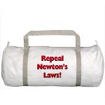 Repeal Newton's Laws Gym Bag