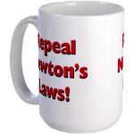 Repeal Newton's Laws Large Mug