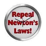 Repeal Newton's Laws Modern Wall Clock