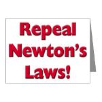 Repeal Newton's Laws Note Cards (Pk of 10)