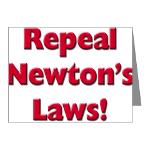 Repeal Newton's Laws Note Cards (Pk of 20)