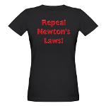 Repeal Newton's Laws Organic Women's T-Shirt (dark