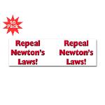 Repeal Newton's Laws Sticker (Bumper 50 pk)