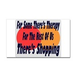 Shopping Therapy Rectangular Sticker