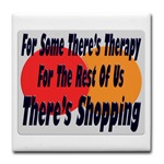 Shopping Therapy Tile Coaster
