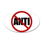 Anti-Anti Sticker (Oval)