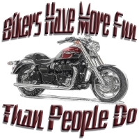 Bikers Have More Fun Than People Do