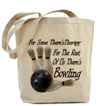 Bowling Therapy Tote Bag