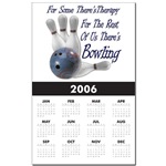 Bowling Therapy Calendar Print
