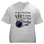Bowling Therapy Ash Grey T-Shirt