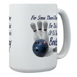 Bowling Therapy Large Coffee Mug 