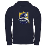 Chargers Bolt Shield Dark Hoodie