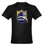 Chargers Bolt Shield Men's Fitted T-Shirt (dark)