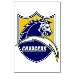 Chargers Bolt Shield Mini Poster Print