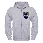 Chargers Bolt Shield Zip Hoodie
