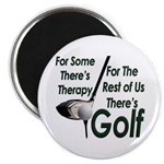 Golf Therapy Round Magnet