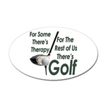 Golf Therapy Oval Sticker