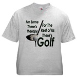 Golf Therapy Ash Grey T-Shirt