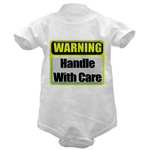 Handle With Care Warning  Infant Creeper