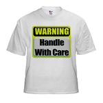 Handle With Care Warning  Kids T-Shirt