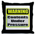 Contents Under Pressure Throw Pillow