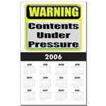 Contents Under Pressure Calendar Print
