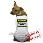 Do Not Operate Warning Dog T-Shirt