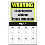 Do Not Operate Warning Calendar Print