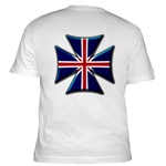 British Biker Cross Fitted T-Shirt