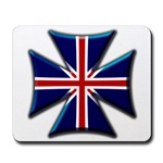 British Union Jack Flag Maltese Biker Maltese Iron Chopper Cross